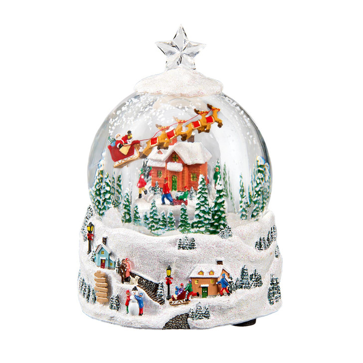 Cheerful Holidays Snow Globe