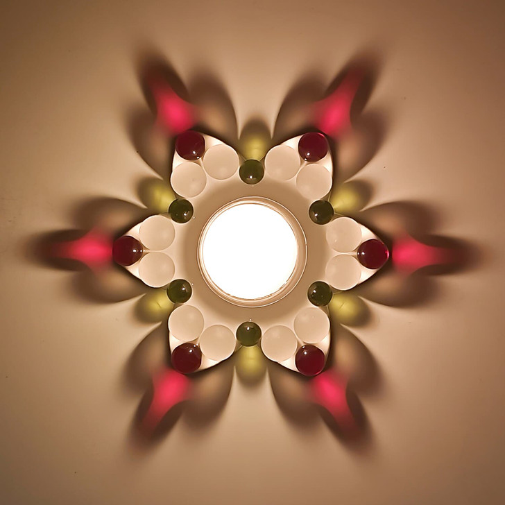 Beaded Glass Star Adventsstern
