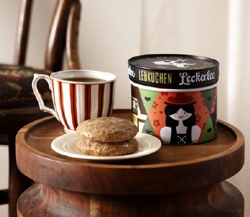 Basket full of hand-painted delicate osterbaum easter eggs