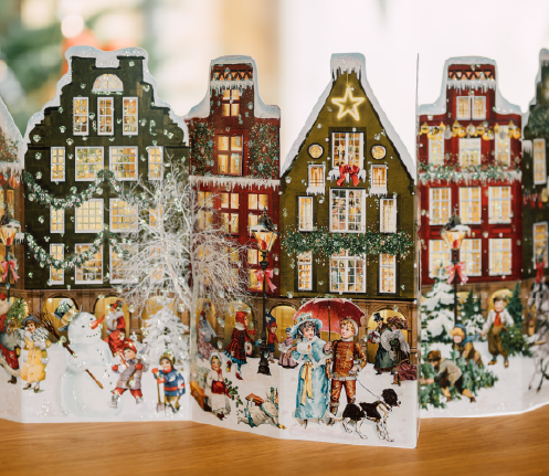 Basket full of hand-painted delicate osterbaum easter eggs