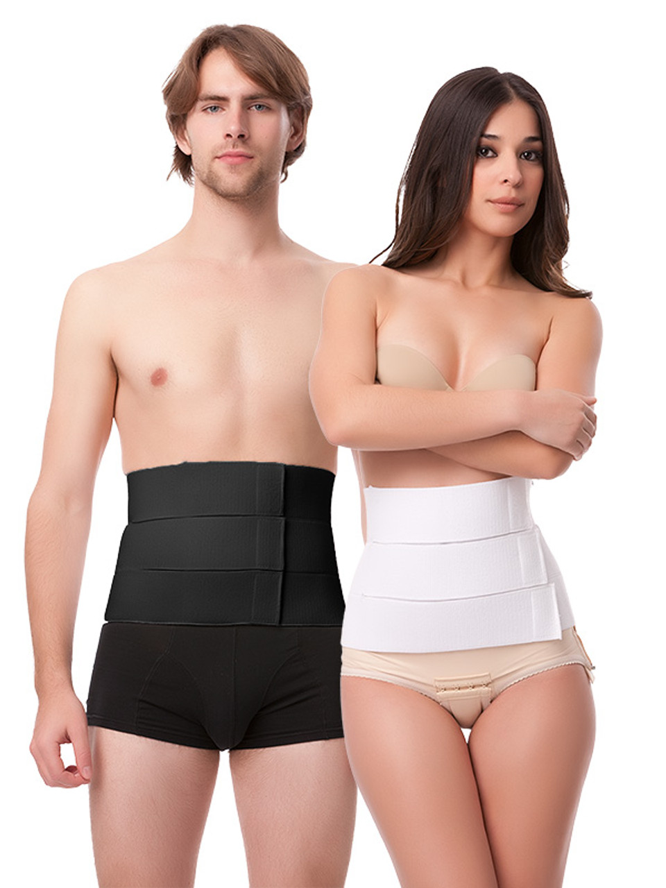 Post Delivery Abdominal Binder 12-inch with Velcro Closure. Men Compression  Shirts, Girdles, Chest Binders, Hernia Garments
