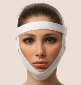 Isavela FA05 compression garment with secure Velcro straps and breathable, latex-free fabric for post-op healing.