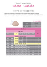 FirstFit - Trulife Breast Form - Size Guide