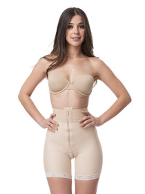 High Waist Mid Thigh Length Buttocks Enhancing Compression Girdle