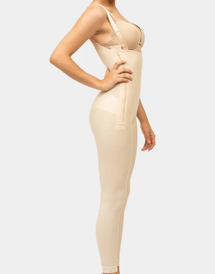 Isavela BS07 ankle-length body suit with suspenders