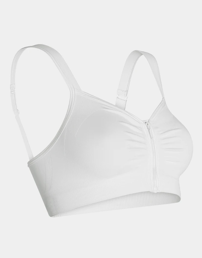 Anna Post-Op Bra in white, alternate view