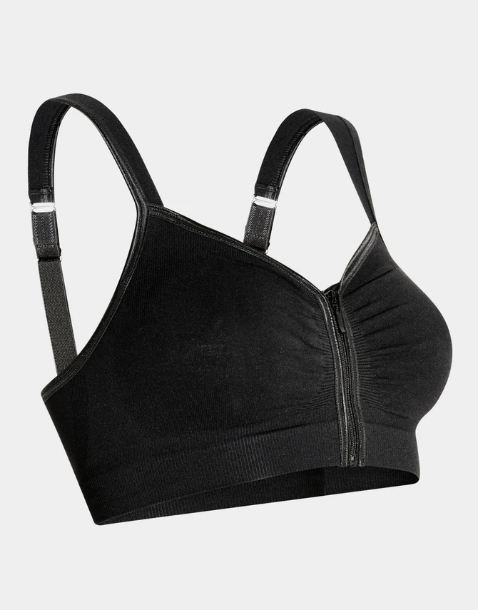 Anna Post-Op Bra in black, alternate view