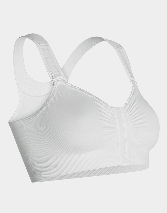 Alice Post-Op Bra in white, alternate view