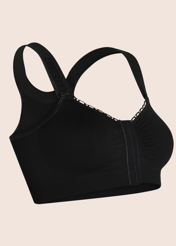 Alice Post-Op Bra in black, alternate view