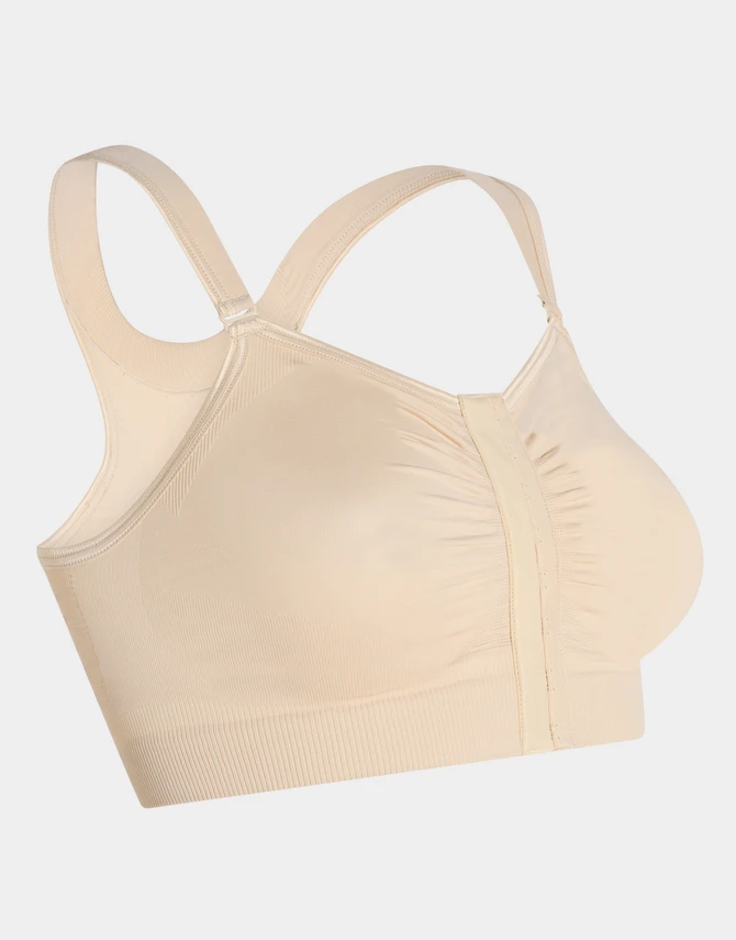 Bella Post-Op Bra in tan, alternate view