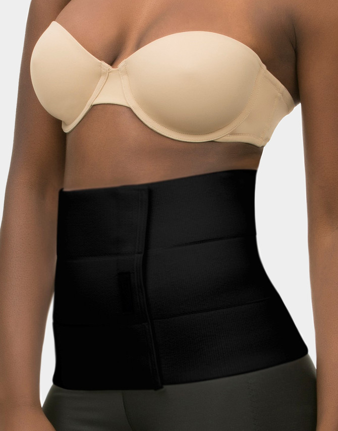 High-compression abdominal binder designed to support recovery after liposuction, tummy tuck, or abdominal surgery.