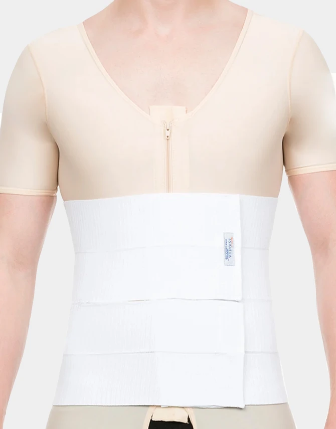 Isavela AB04 12-inch split-panel abdominal binder, alternate view