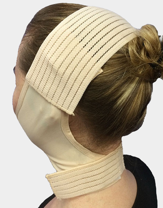 Isavela Facial GarmenCovers the ears and provides full neck support to enhance healing after facial surgeries.​