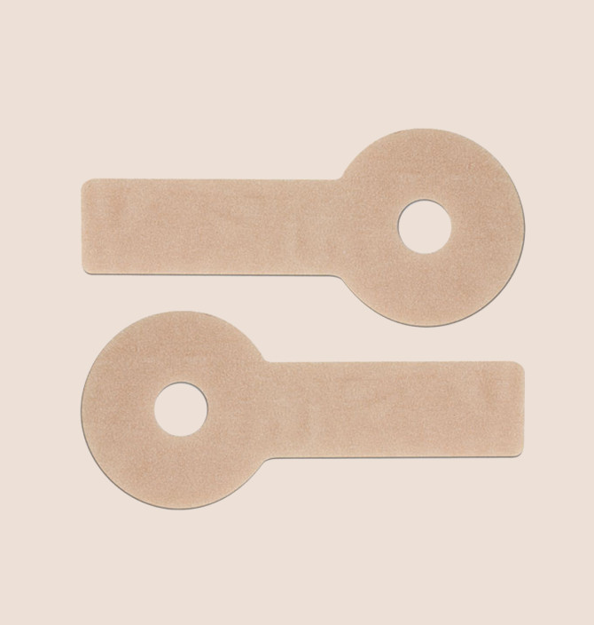 Epi-Derm Natural Areopexy silicone sheets by Biodermis – reusable, trimmable scar therapy sheets with soft fabric backing, tailored for post-surgical breast incisions.​