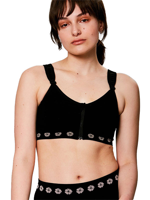 Peony Medium Support Bra (Front Opening Zipper)