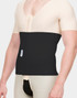 Isavela AB03 12-inch abdominal binder with four-panel Velcro closure for customizable post-surgical compression.