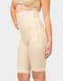 Isavela GR03 high-waist mid-thigh compression girdle with dual side zippers and open crotch for post-surgical support.​