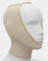 Unisex facial compression garment with non-slip dome design and Velcro closures for secure post-operative support.​