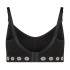 Fleur Medium Support Bra in black, back view