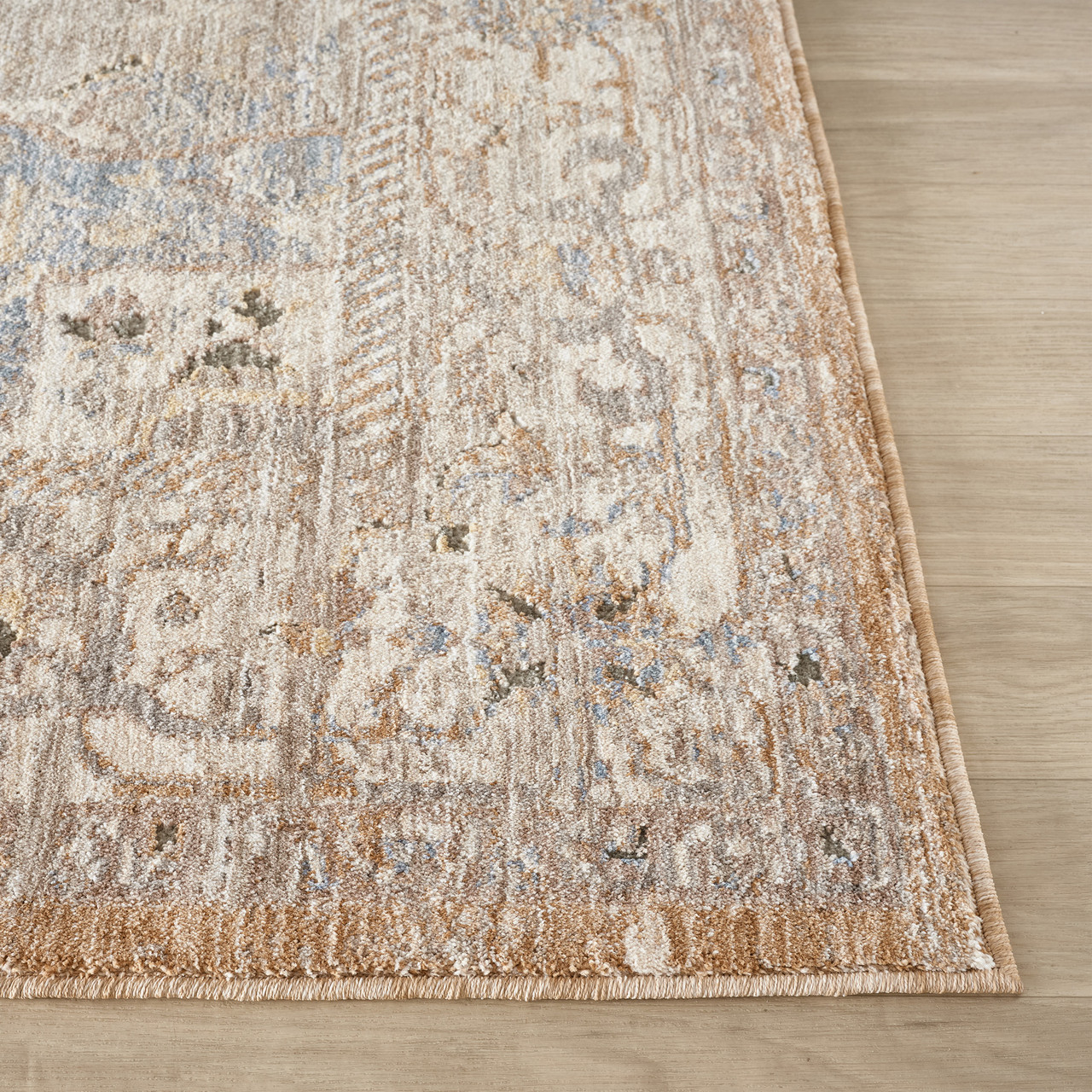 タイムセール中♡バレエリノリウム　185✖️208㎝ LR Home Viola 83125 Rose Ivory Rug - Payless Rugs