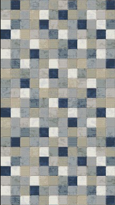 Custom Rugs Blue Dynamic Eclipse 63339 6121 Multi Blue Custom Runner - 31