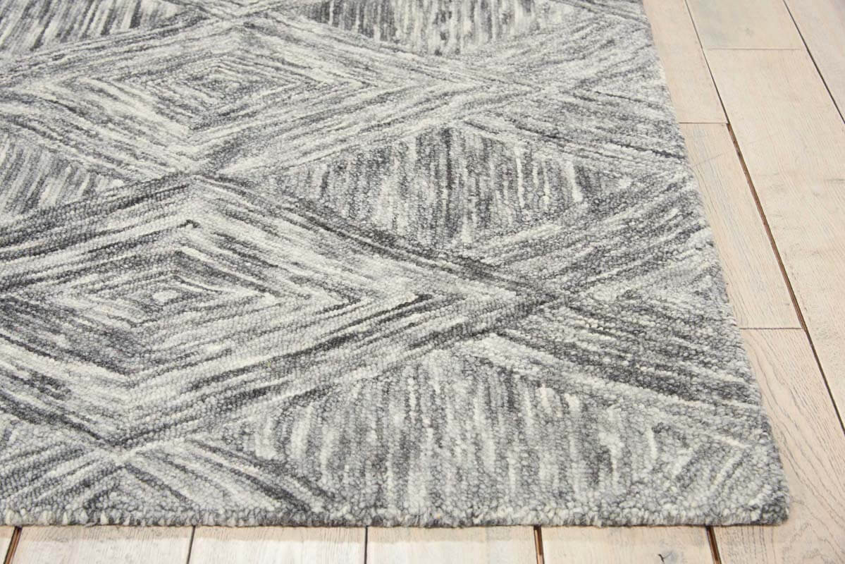 Nourison Interlock ITL01 Charcoal Rug - Payless Rugs