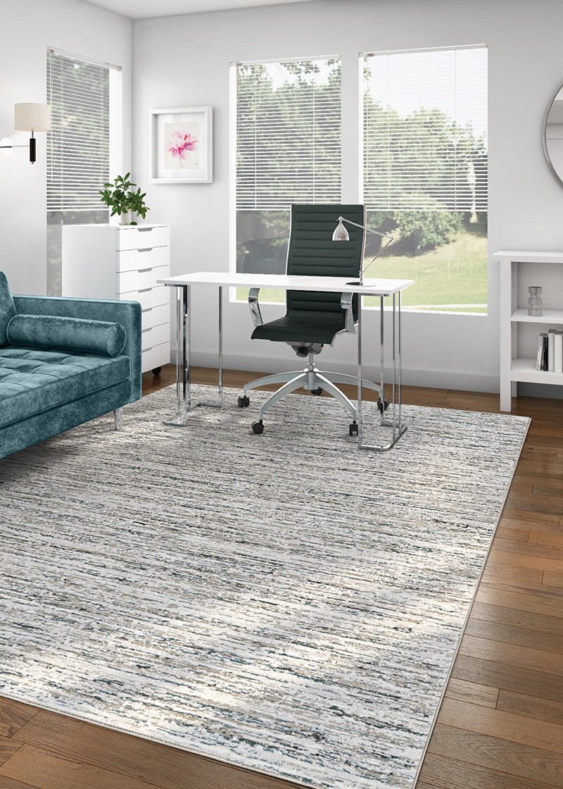 Couristan Sonnet 3802 6141 Capillary Grey Black Rug - Payless Rugs