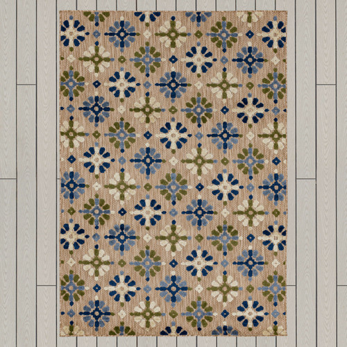 Karastan Cabana R1268 416 Cocoa Beach Multi Rug