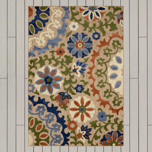 Karastan Cabana R1270 416 Coraline Multi Rug