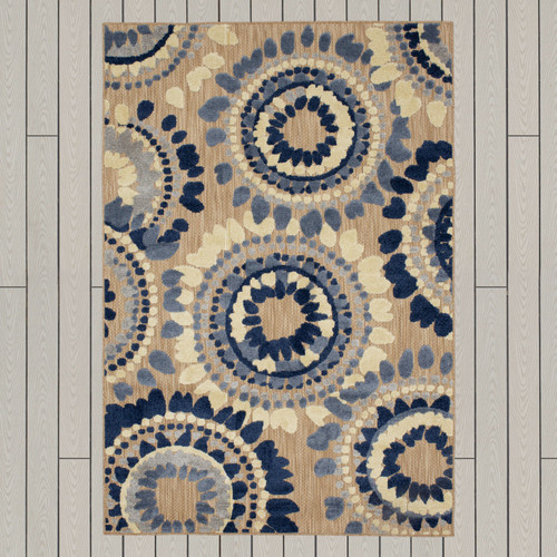 Karastan Cabana R1271 202 Bliss Bay Blue Rug