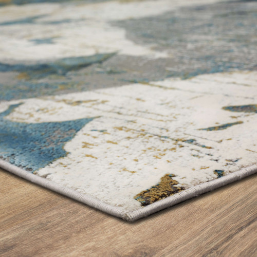 Karastan Tryst R1289 4311 Nuvole Grey Blue Rug