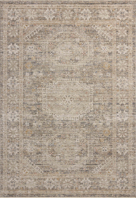 Chris Loves Julia x Loloi Ida IDA-01 Taupe Multi Rug