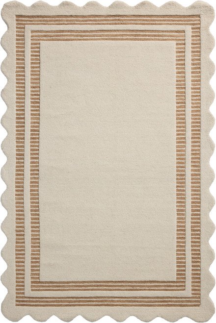 Chris Loves Julia x Loloi Scottie SCO-01 Ivory Rust Rug