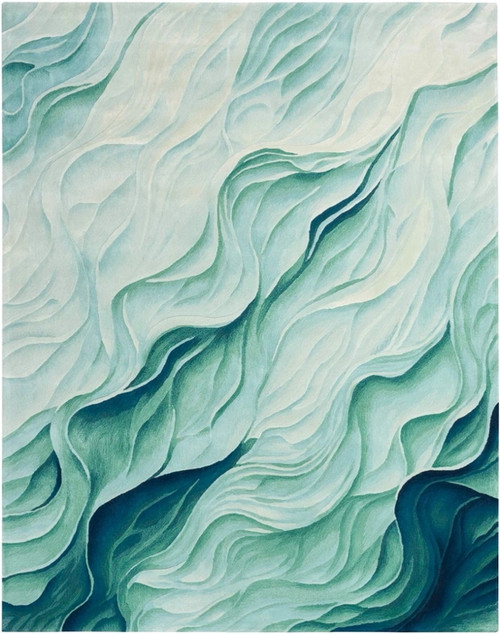Nourison Prismatic PRS42 Silver Green