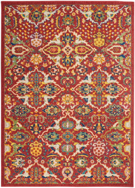 Nourison Home Allur ALR03 Red Multicolor Rug