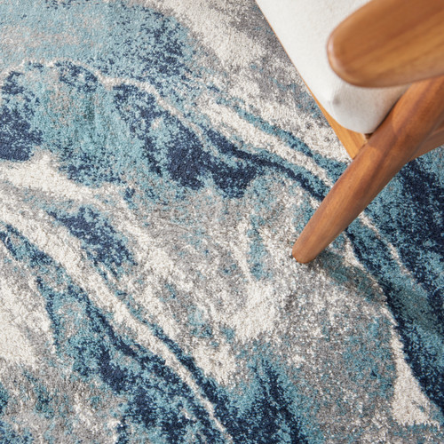 Nourison Home American Manor AMR03 Blue Ivory Rug