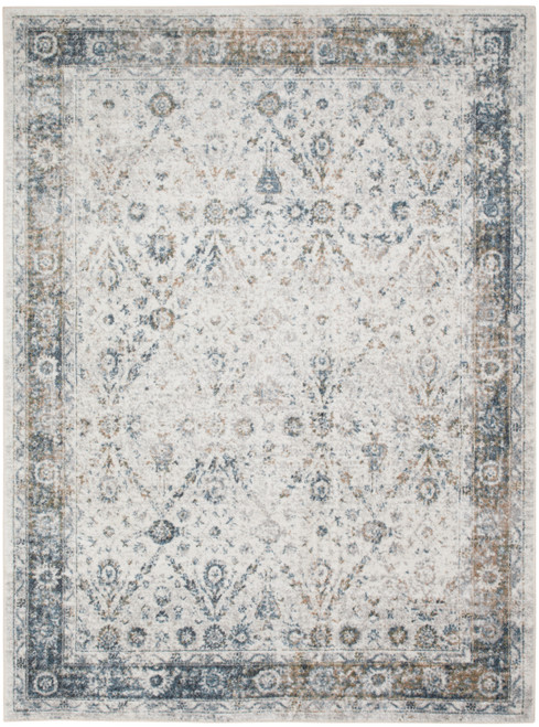 Nourison Home Astra Machine Washable ASW16 Ivory Blue Rug