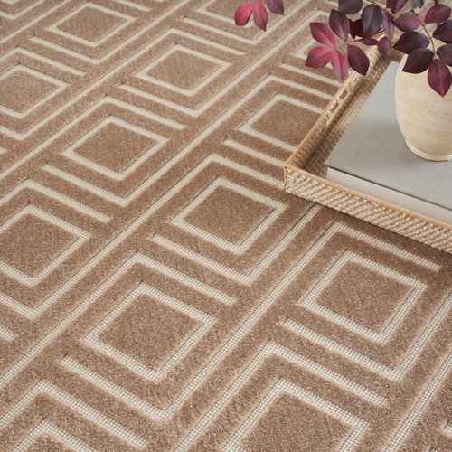 Nourison Home Care Free CAF03 Brown Rug