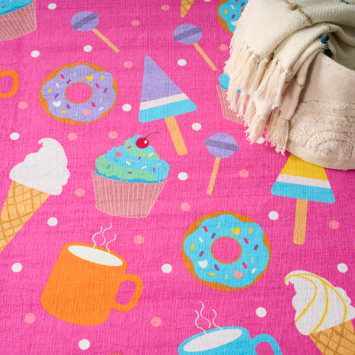 Nourison Home Imagination IMA19 Pink Multicolor Rug