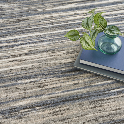 Nourison Home Serenity Home SRH03 Ivory Grey Blue Rug