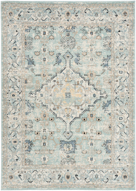 Nourison Home Washable Decor WSD12 Blue Taupe Rug