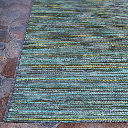 Couristan Cape 1407 0020 Hinsdale Teal Cobalt Rug