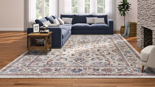Couristan Nostalgia Ns01 1301 Persian Tabriz Antique Cream Rug