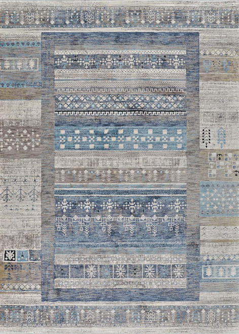 Couristan Nostalgia Ns05 1405 Serapi Denim Tawny Rug