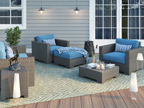 Couristan Recife 1318 4412 Cabana Tile Sage Leaf Ivory Rug