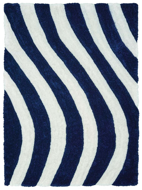 United Weavers Finesse 2100 21664 Streamer Navy Rug