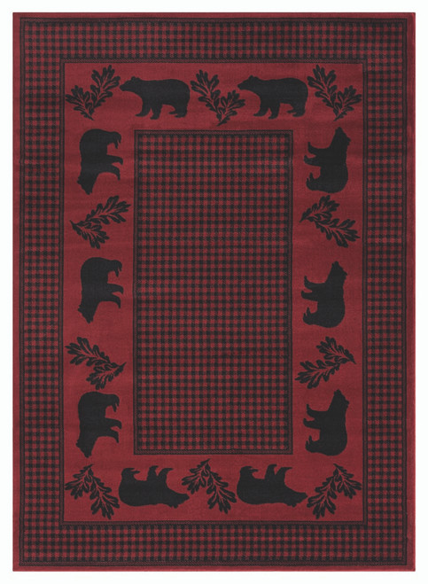 United Weavers Highlands 3115 60730 Bear March Red Rug