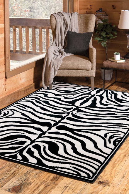 United Weavers Legends 910 30070 Zebra Skin Multi Rug