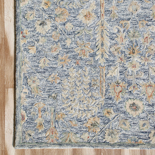 LR Home Vintage 81922 Blue Ivory Taupe Rug