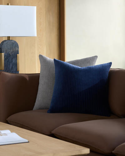 Surya Cotton Velvet Stripes CV-086 Accent Pillow